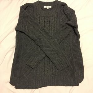Madewell classic grey knit sweater